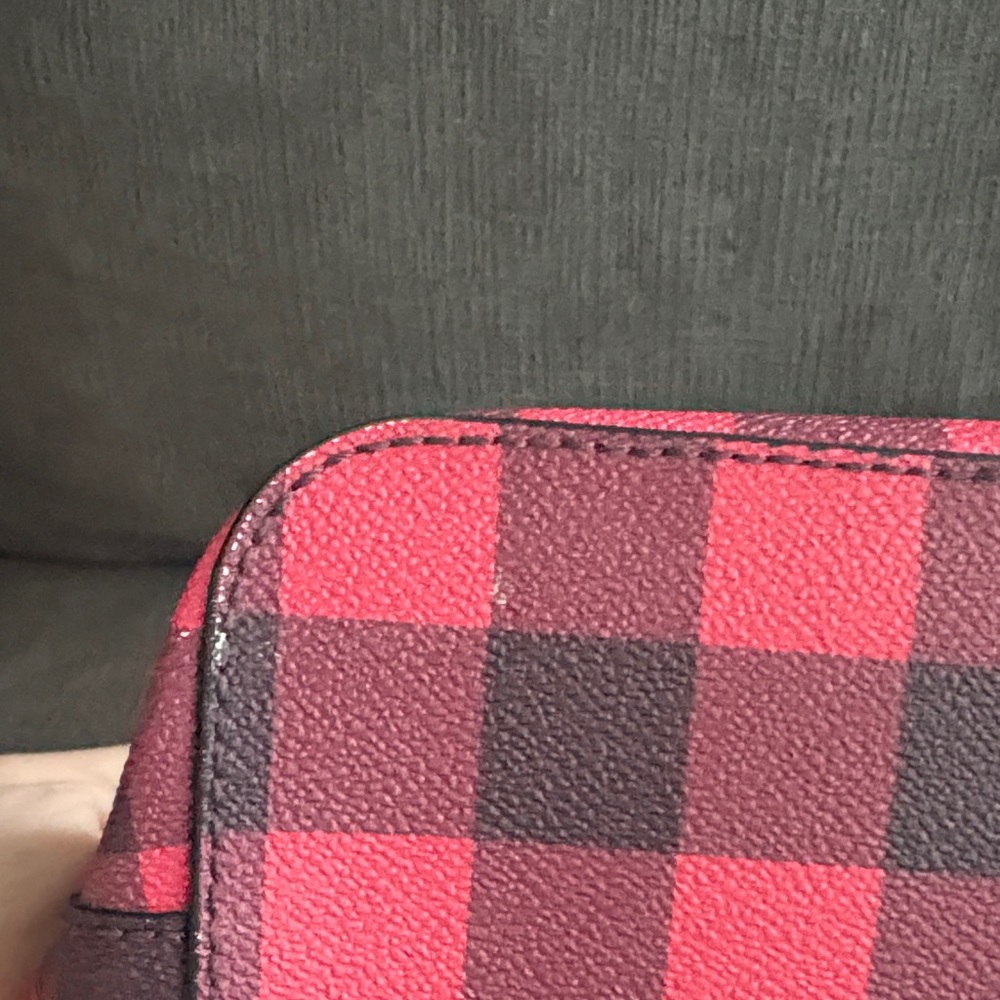 Dooney & Bourke Pink and Black Checkered Satchel - Picture 8 of 13